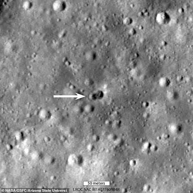 Der Raketenkörper schlug am 4. März 2022 in der Nähe des Hertzsprung-Kraters auf der Mondoberfläche ein und erzeugte einen „Doppelkrater“, der in der längsten Dimension etwa 28 Meter breit war