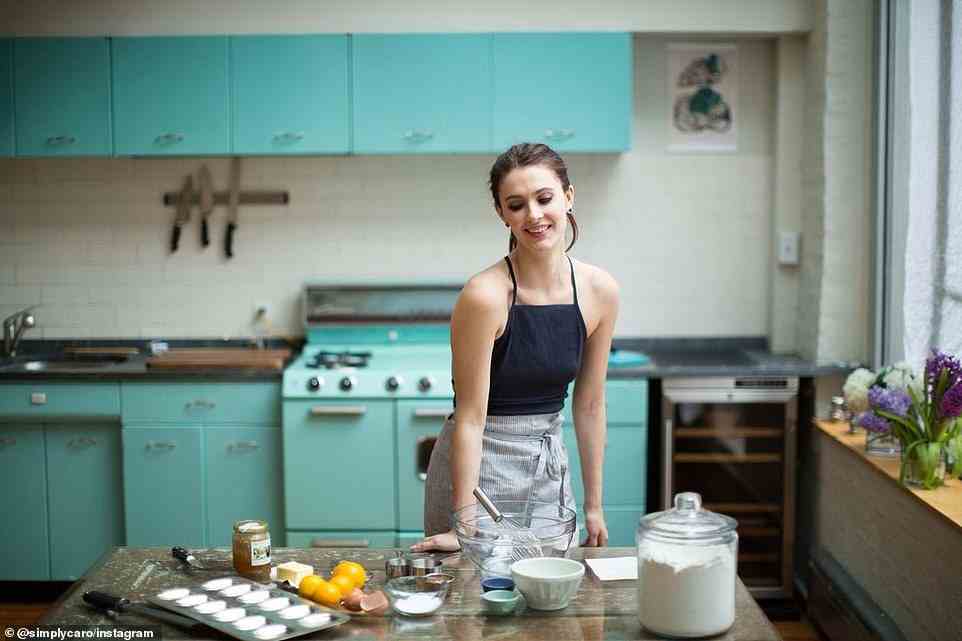 'I started with simple recipes but became more ambitious over the years, loving the freedom of expression cooking gave me,' she wrote on her website. 'Cooking remained my favorite hobby throughout high school, but I saw it as simply that - a hobby'