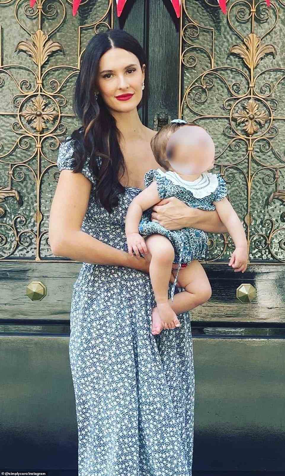 She and Alan welcomed a daughter sometime during 2021, but they have yet to share the little girl's name. She kept the entire pregnancy a secret until six-months after she gave birth. She is pictured with the baby in May