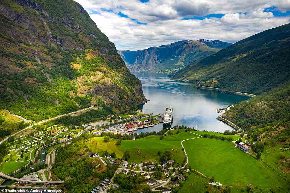 Taking the scenic railway to Flam, pictured, is among the highlights of Mark's many trips to Norway