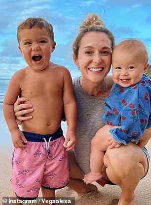 The former child star (seen with her kids in Hawaii) said she soon fell in love with the 'Maui culture' after making the move, which is all about 'family and community'
