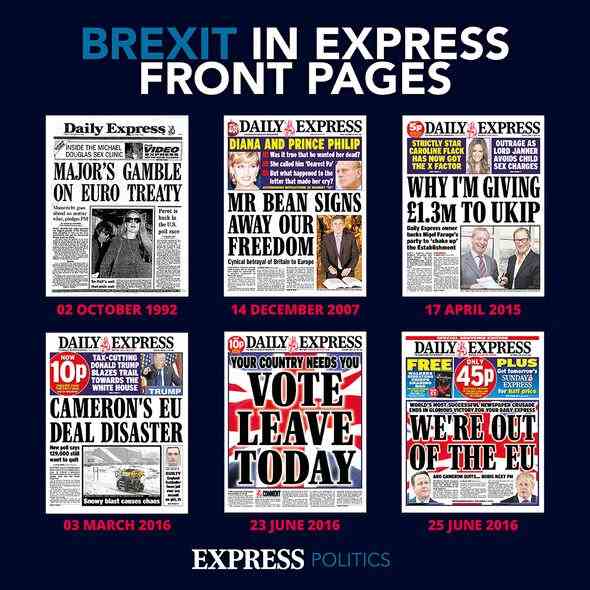 Brexit: In Express Titelseiten