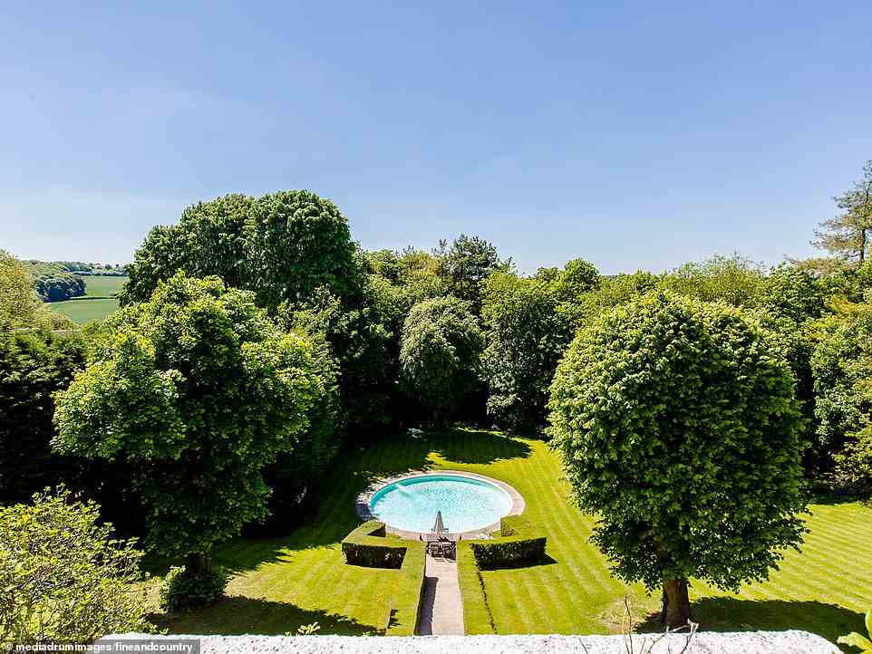 The view from the roof terrace can allow people to see miles of the Buckinghamshire countryside it dwells on, as well as the beautiful gardens, trees and swimming pool below