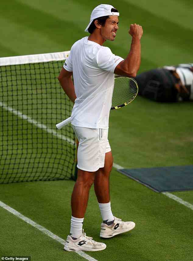 Der Australier Jason Kubler (im Bild) ist in Wimbledon in die zweite Runde eingezogen, nachdem er die lokale Hoffnung Dan Evans besiegt hatte