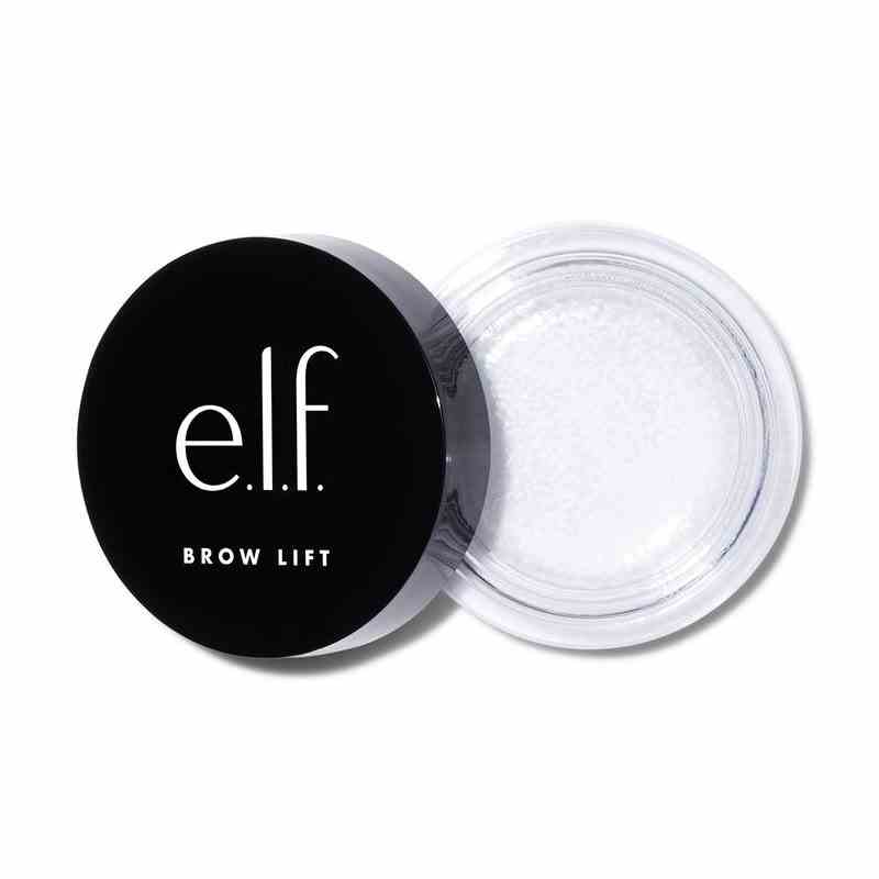 ELF Brow Lift transparentes Glas mit klarem Augenbrauenwachs mit schwarzer Kappe auf weißem Hintergrund