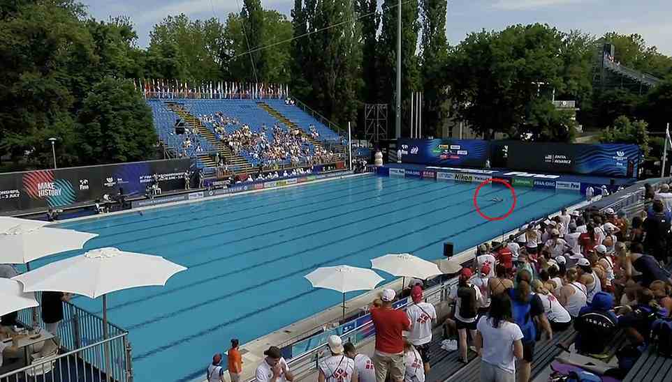 Dramatic footage shows the moment Anita Alvarez was pulled unconscious from the bottom of a pool in Budapest while competing in the World Championship yesterday