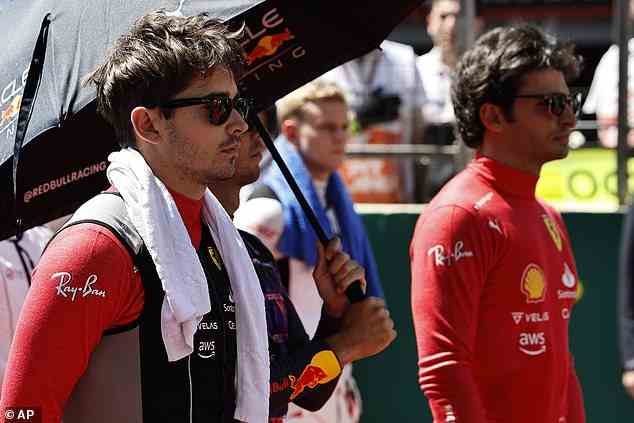 Das Ferrari-Duo Charles Leclerc (links) und Carlos Sainz (rechts) musste am Sonntag aufgeben