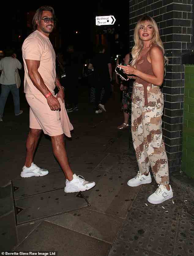 Reunion: Megan Barton-Hanson has been spotted reuniting with James Lock for the first time since their hotel room bust-up in March