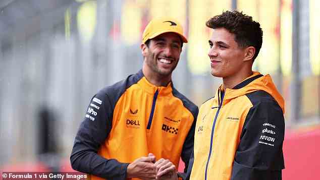 Ricciardo glättet seinen Schlag auf Teamkollege Lando Norris, bevor die beiden am 4. Juli auf der Rennstrecke von Silverstone für den GP von Großbritannien antreten