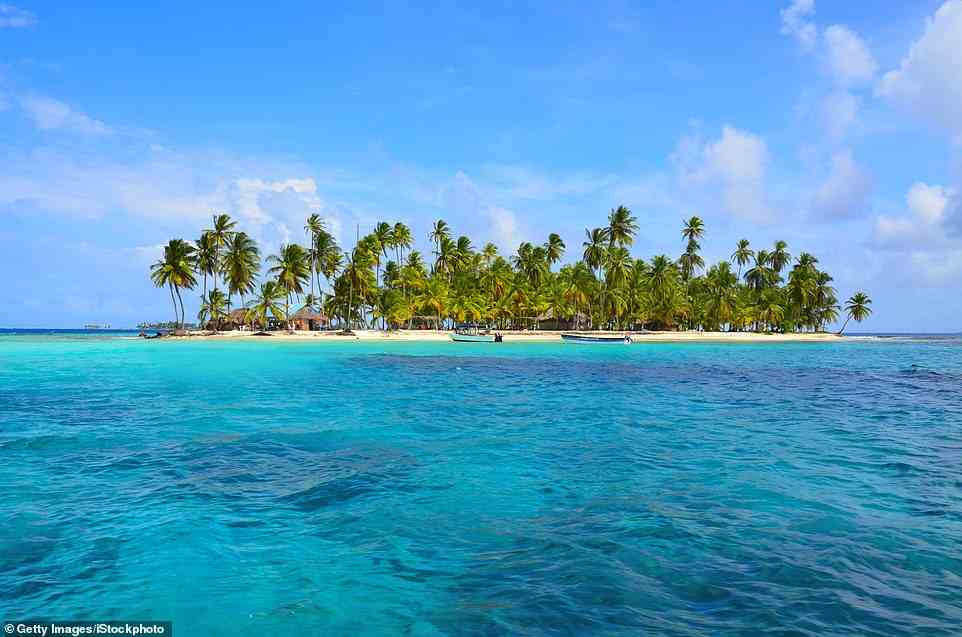 48. ISLA ROBESON, SAN BLAS ISLANDS, PANAMA: ¿For castaway fantasies, it doesn¿t get much better than Isla Robeson,¿ says Big 7 Travel, adding: ¿Many claim it¿s where Robinson Crusoe¿s famous protagonist was shipwrecked.¿ The isle is home to ¿crystal clear waters, swaying palm trees and talc-soft white sands¿ and can be accessed via sailboat or water taxi