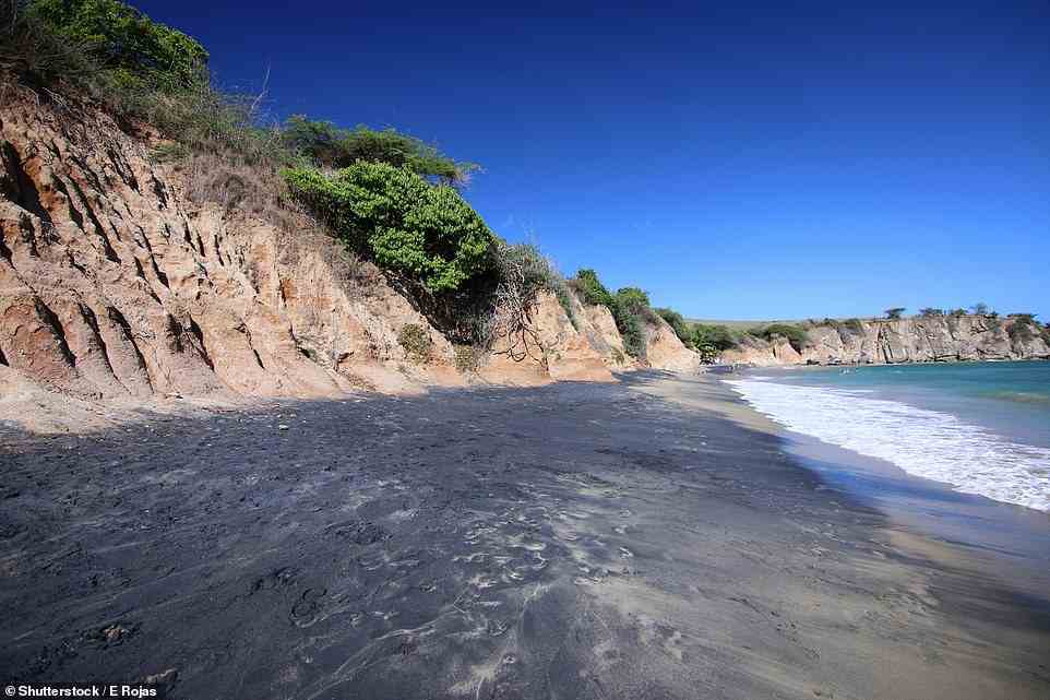 13. PLAYA NEGRA, VIEQUES, PUERTO RICO: This black-sand beach is 'one of the most dramatic in the world', says Big 7 Travel. It adds that it¿s a short hike to get to this secluded spot but that it¿s 'well worth the effort'
