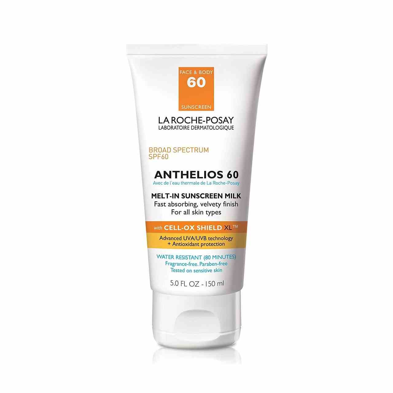La Roche-Posay Anthelios Melt-In Milk Sunscreen SPF 60 auf weißem Hintergrund
