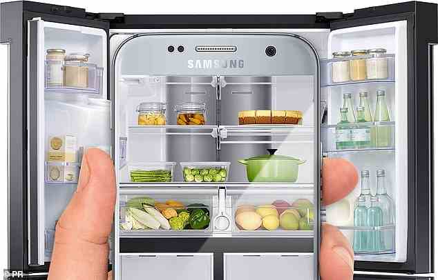 Cooler Trick: Mit dem intelligenten Kühlschrank von Samsung können Benutzer den Inhalt auf ihrem Telefon aus der Ferne anzeigen