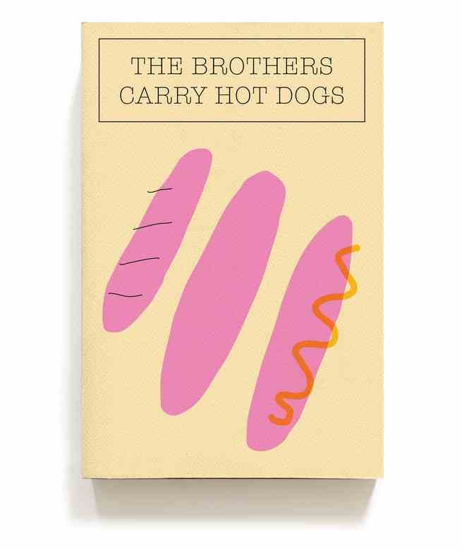 Die Brüder tragen Hot Dogs