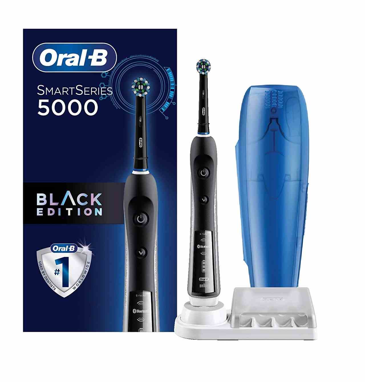 Oral-B Pro 5000 SmartSeries elektrische Zahnbürste auf weißem Hintergrund