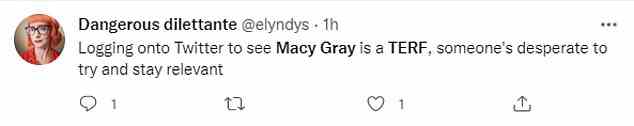 Twitter-Nutzer brandmarkten Macy Gray als TERF, nachdem sie sagte: „Nur weil du gehst und deine Teile änderst, macht dich das nicht zu einer Frau.“