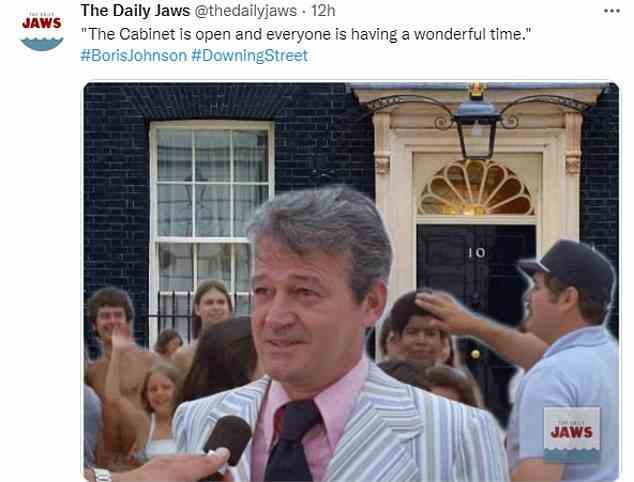 Die Briten sahen heute die lustige Seite der Krise, die die Regierung von Boris Johnson verschlang, indem sie sich in den sozialen Medien über die Situation des Premierministers lustig machten