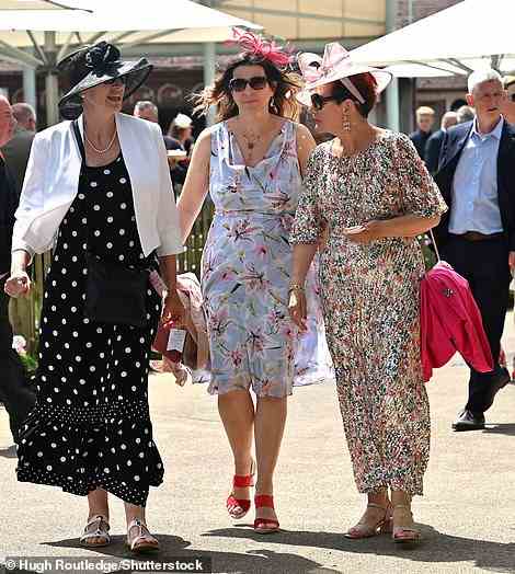 Competition appeared fierce for who would be named the Best Dressed guest at the racecourse earlier today