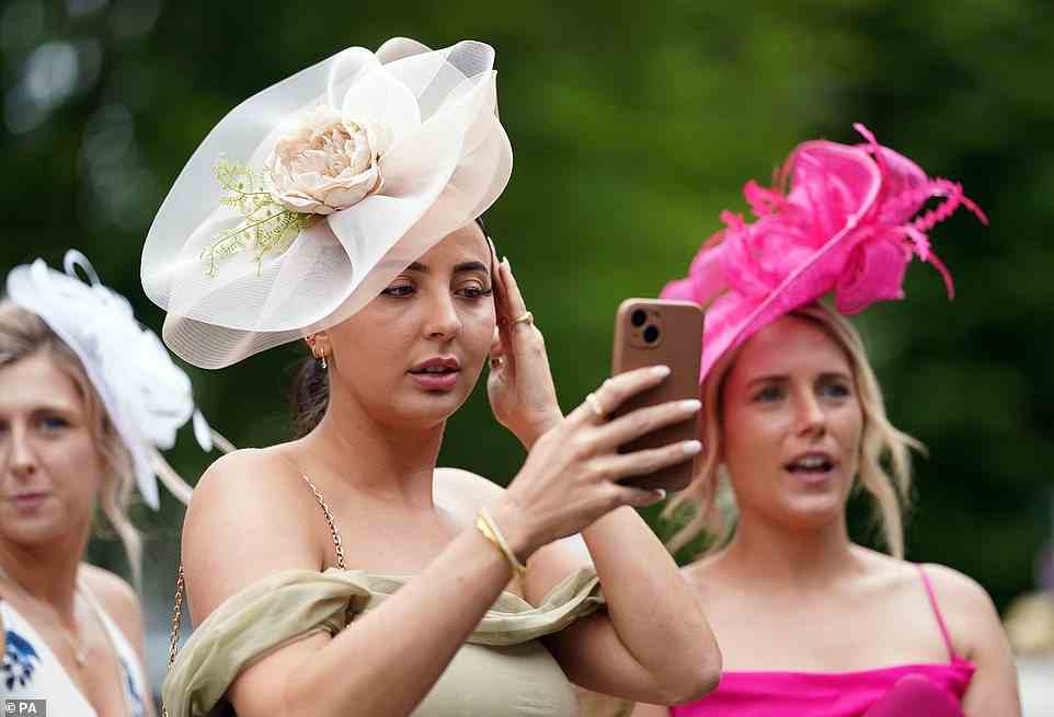 Many attendees appeared dressed-to-the-nines as they prepared to enter The Style Awards - with some opting for impressive over-the-top hats and fabulous fascinators for the occasion