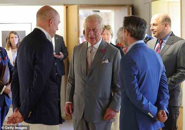 He also chatted to other guests at the opening of the Castle, which aims to become an education and art centre for the local community