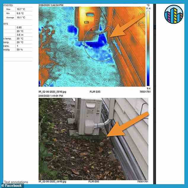 Site inspections reproduces thermal imaging readouts to show whether work done met heating and cooling requirements