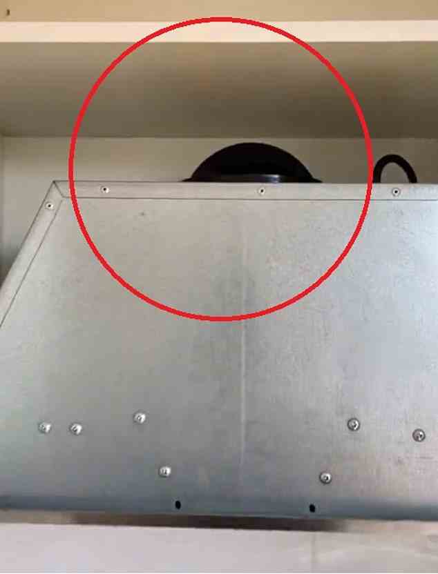 In one home, the builder forgot to install a flue for the rangehood so cooking fumes can escape the home