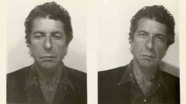 Diptychon von Leonard Cohen-Porträts