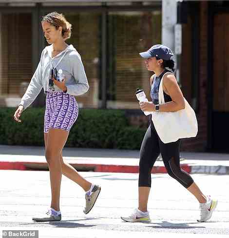 After bringing Clifton Jr. to the airport, Malia then met up with a girlfriend for a workout at SoulCycle