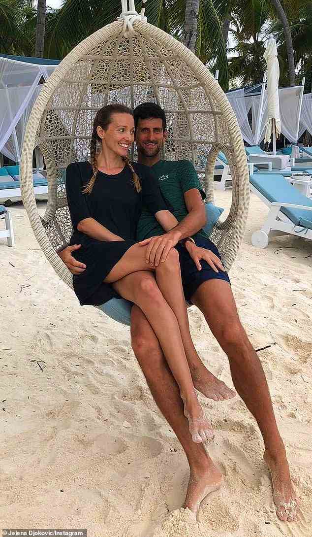 Djokovic and his wife Jelena live in Monte Carlo with their two children Tara, two, and Stefan, five