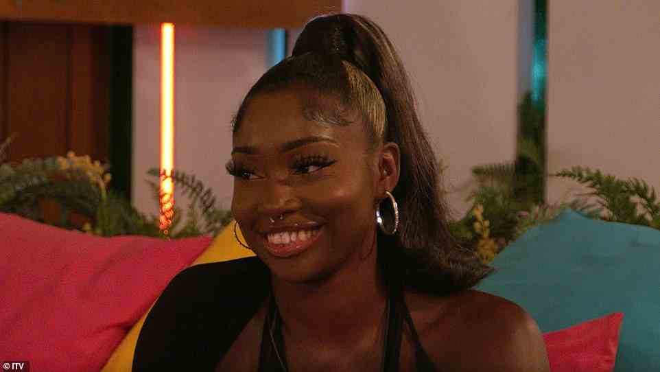 Indiyah, who is currently coupled up with Deji, responds: 'I didn't end things with you. I was just giving myself a chance with Deji. The vibe I get with you, I don't get with anyone else'