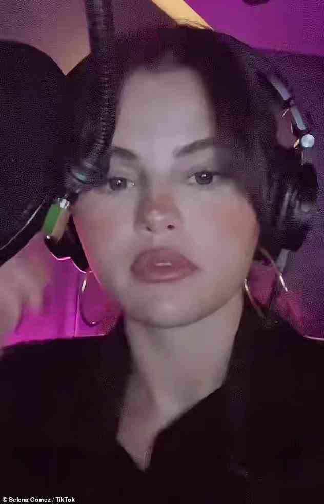 Coming soon: It comes after Selena teased upcoming music with a video of herself standing by a recording studio microphone that she posted to TikTok last week