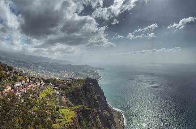 Some of the coastline of Madeira - a chain of islands in the North Atlantic - which Fajk called home for a time after fleeing Australia