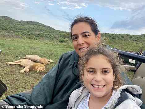 Richtig wilde Show: Samantha und Zeas Löwen-Selfie im Wildreservat Thanda
