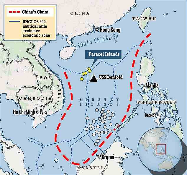 Peking hat Washington als „Sicherheitsrisiko“ gebrandmarkt und behauptet, sein Militär habe einen US-Zerstörer „verjagt“, nachdem er in der Nähe der umstrittenen Paracel-Inseln im Südchinesischen Meer gesegelt war