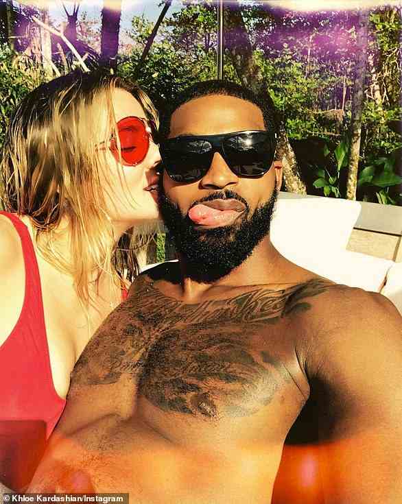 Still together: To the surprise of many, Khloe and Tristan appeared to be back on in July 2018 a few months after the birth of True and the cheating scandal