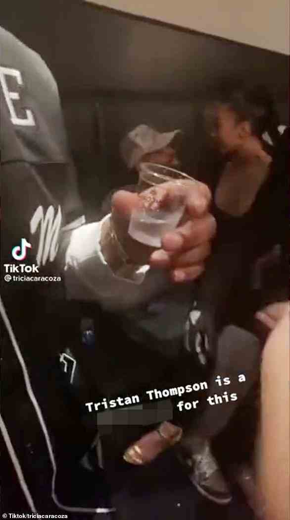 Moving on? Just weeks after admitting to fathering a secret love child behind Khloe's back, Tristan was captured getting cozy with a female bar patron in Milwaukee, Wisconsin. In a video shared to TikTok, the NBA player could be seen hanging at a table while a mystery woman appeared to be sitting on his lap