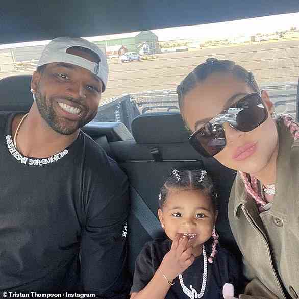 Baby on the way: A rep for Khloe confirmed to DailyMail.com that the reality star is expecting her second child with Tristan via surrogate. The Good American founder's representative revealed that the baby was conceived in November before news of Tristan's cheating scandal broke; Tristan and Khloe pictured with daughter True