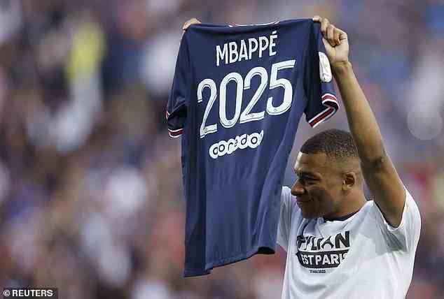 Kylian Mbappe entschied sich Anfang des Sommers, seine Zukunft bis 2025 PSG zu widmen