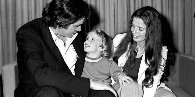 Johnny Cash and his wife June Carter arrived in Australia with their son John Carter Cash in 1973.