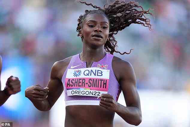 Dina Asher-Smith schüttelte ihre 100-m-Enttäuschung vom Sonntag ab und erreichte das 200-m-Halbfinale