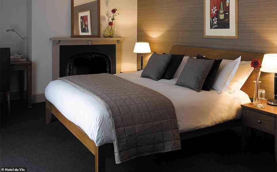The guest rooms at Cambridge's Hotel du Vin are priced from £151 per night