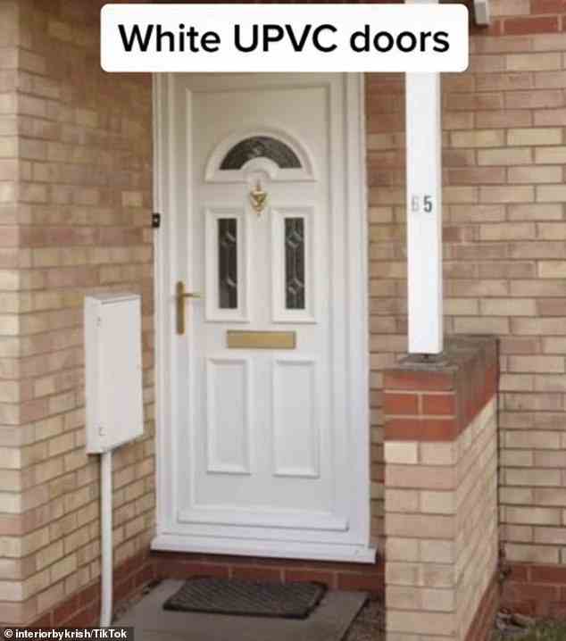 Krishnan enthüllte auch, dass weiße UPVC-Haustüren Ihr Zuhause billig aussehen lassen können, bevor Sie überhaupt das Haus betreten
