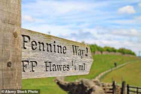 Die Route führte an Teilen des Pennine Way und des Dales High Way entlang