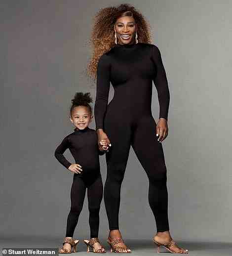 Mini me: Serena Williams and daughter Olympia posed together for the Stuart Weitzman Spring 2021 collection campaign appropriately titled Footsteps to Follow