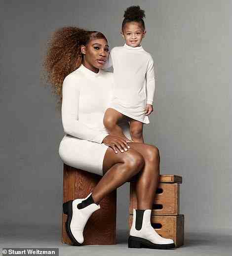Just like mom: Serena has always been a fan of fashion and she¿s ensuring that her daughter is the same