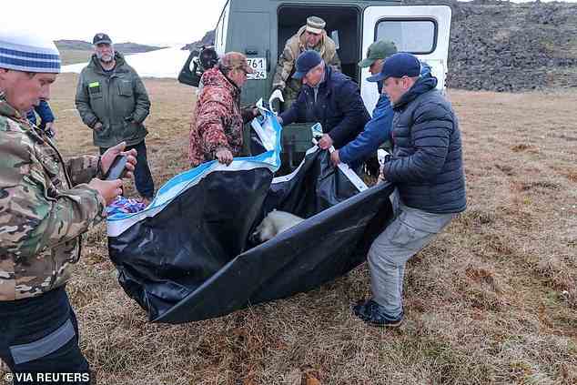 Ein Team von Rettern flog 2.125 Meilen von Moskau entfernt, um den arktischen Hafen von Dikson zu erreichen, eine der abgelegensten Siedlungen der Welt