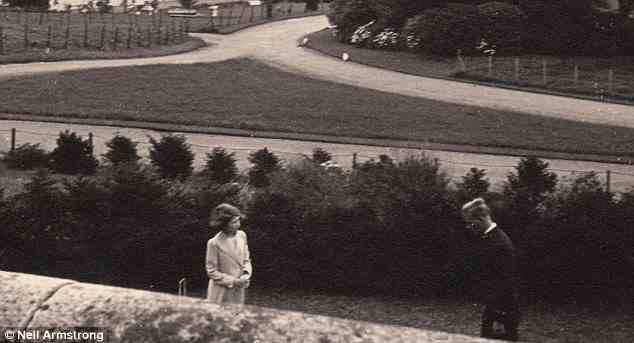 First encounter: Naval cadet Philip plays croquet with 13-year-old Princess Elizabeth at Dartmouth College in 1939