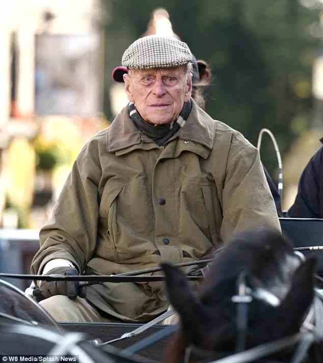 Prince Philip, pictured shortly after his retirement from public life, moved to Wood Farm on the Sandringham estate