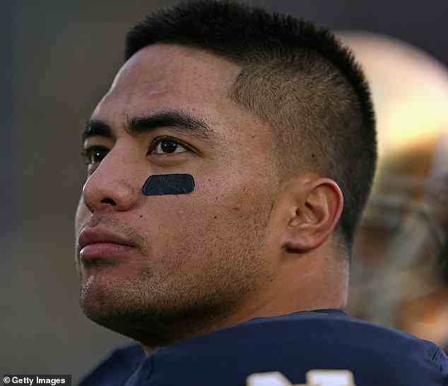 However, after receiving an anonymous tip, Deadspin published a tell-all article revealing that she was not, in fact, a real person, in January 2013. Te'o is seen months earlier, in October 2012
