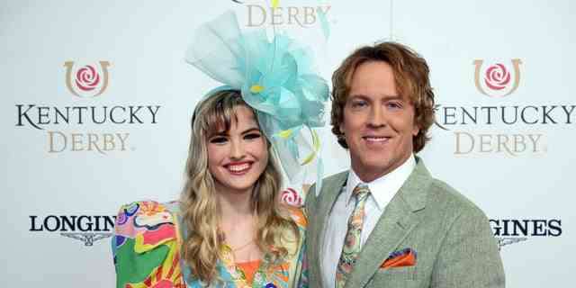 Das Vater-Tochter-Duo nahm im Mai gemeinsam am Kentucky Derby teil.